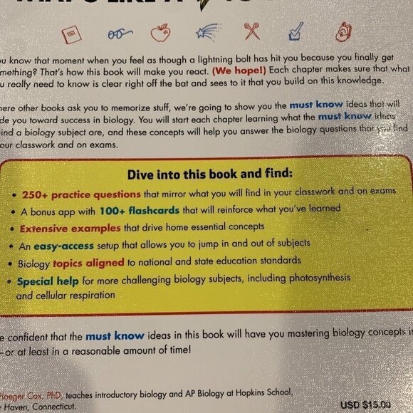 Must Know High School Biology by Cox, Kellie Ploeger (Paperback) - Picture 7 of 11